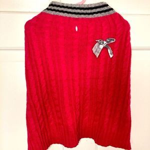 Hot pink dog sweater M